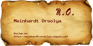 Meinhardt Orsolya névjegykártya
